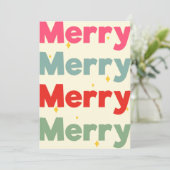 Fröhliche Festtags-Grüßkarte Feiertagskarte (Stehend Vorderseite)