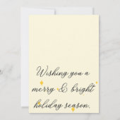 Fröhliche Festtags-Grüßkarte Feiertagskarte (Rückseite)