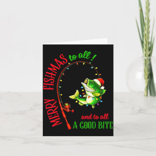 Fröhliche Fisch-Weihnachten an alle lustigen Fisch Karte