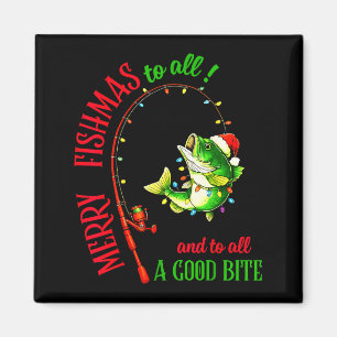 Fröhliche Fisch-Weihnachten an alle lustigen Fisch Magnet