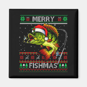 Fröhliche Fisch-Weihnachten B Fisch Angel Weihnach Magnet