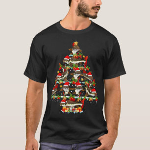Fröhliche Fisch-Weihnachten Santa Hut Weihnachtsst T-Shirt