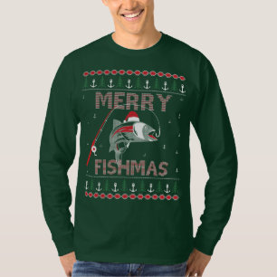 Fröhliche Fishmas Hässliche Weihnachten HoHoHo.. T-Shirt