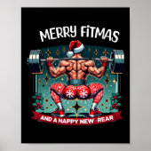 Fröhliche Fitmas und glückliche Fitness im Neuen J Poster (Vorne)