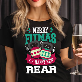 Fröhliche Fitmas und glückliche Weihnachten T-Shirt