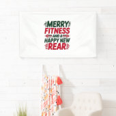 Fröhliche Fitness und Glück Neue Fitness Weihnacht Banner (Insitu)