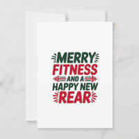 Fröhliche Fitness und Glück Neue Fitness Weihnacht
