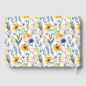 Fröhliche florale digitale Illustration Gästebuch (Rückseite)
