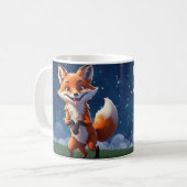 Fröhliche Fox Winter Tasse (Vorderseite Links)