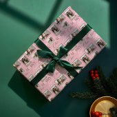 Fröhliche Freude Wavy Retro Moderne Foto Collage Geschenkpapier