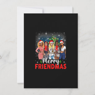 Fröhliche Friendsmas Schwarze Afro Afrikanische St Einladung