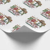 Fröhliche frohe Weihnachten Geschenkpapier (Ecke)