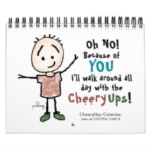 Fröhliche, fröhliche Ermutigung, Cartoon Stickman