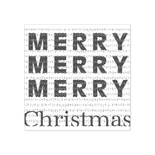Fröhliche, fröhliche Weihnachten Gummistempel (Prägung)