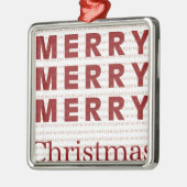 Fröhliche, fröhliche Weihnachten Ornament Aus Metall (Links)