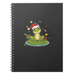 Fröhliche Frösche Freude - Süßer Weihnachtsfrosch  Notizblock