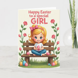 Fröhliche Frühlingsfreude Kinderkarte Karte