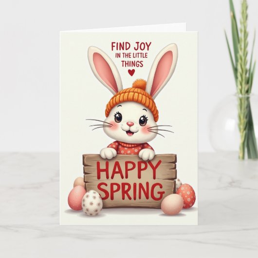 Fröhliche Frühlingskarte Karte (Vorderseite)