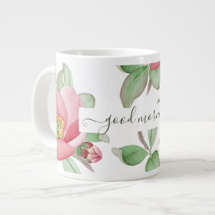 Fröhliche Frühlingsmagnolia-Blume, Guten Morgen Jumbo-Tasse