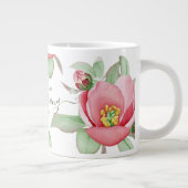 Fröhliche Frühlingsmagnolia-Blume, Guten Morgen Jumbo-Tasse (Rechts)