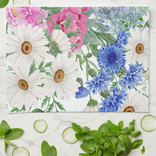 Fröhliche Frühlingsmessen Geschirrtuch (Gefaltet)