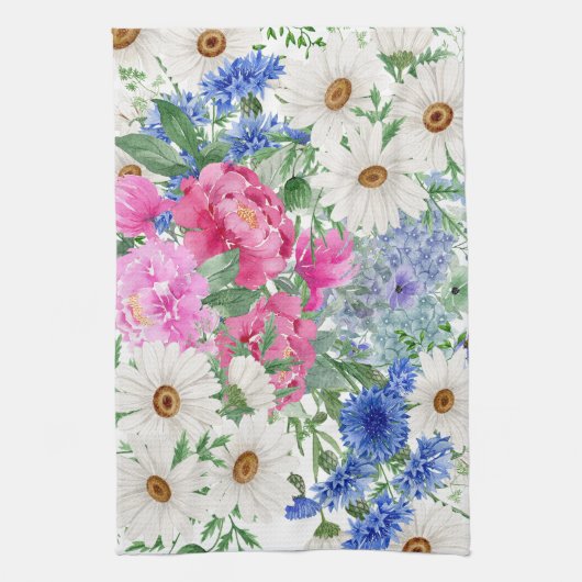 Fröhliche Frühlingsmessen Geschirrtuch (Vertikal)