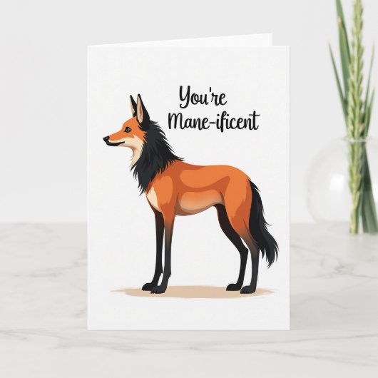 Fröhliche Fuchsähnliche Kreatur Karte (Vorderseite)