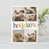 Fröhliche Fun Holidays Weihnachten Personalisierte (Stehend Vorderseite)