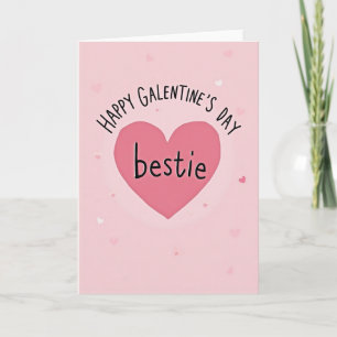 Fröhliche Galentine Day Beste Freundin Karte