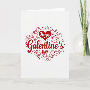 Fröhliche Galentines Bestie Mattkarte Karte