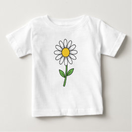 Fröhliche Gänseblümchen-Blume Baby T-shirt