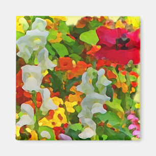 Fröhliche Gartenfarben Magnet