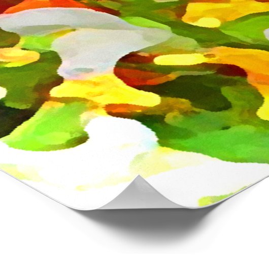 Fröhliche Gartenfarben Poster (Ecke)