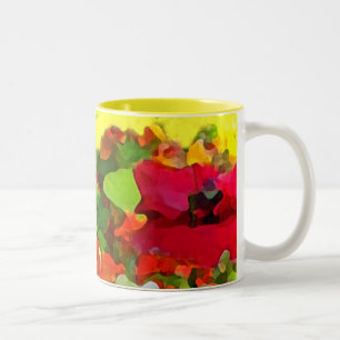 Fröhliche Gartenfarben Zweifarbige Tasse