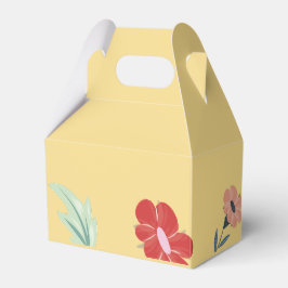 Fröhliche Gastgeschenk Hochzeit mit farbenfroher B Geschenkschachtel