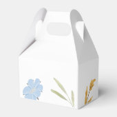 Fröhliche Gastgeschenk Hochzeit mit farbenfroher B Geschenkschachtel (Rückseite)