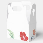 Fröhliche Gastgeschenk Hochzeit mit farbenfroher B Geschenkschachtel (Geöffnet)