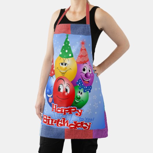 Fröhliche Geburtstagsballons Schürze (InSitu)