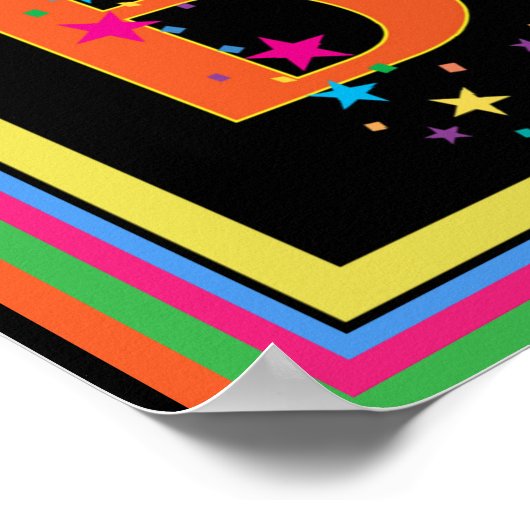 Fröhliche Geburtstagsfeier Poster (Ecke)