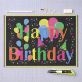 Fröhliche Geburtstagsfeier Seidenpapier (Handwerk)