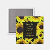Fröhliche Gelbblüte - Save the Date Magnet (Vorderseite/Rückseite)