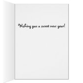 Fröhliche Gelbblütenkarte Rosh Hashanah (Innen (Rechts))