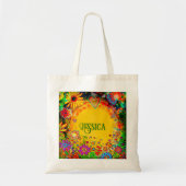 Fröhliche Gelbblütentasche Tragetasche (Vorne)