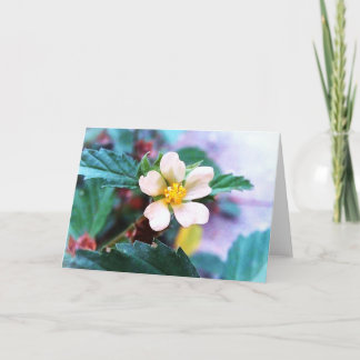 Fröhliche Gelbe Blume Blankokarte Karte