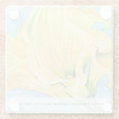 Fröhliche Gelbe Calla Lily-Zuhause Glasuntersetzer (Rückseite)