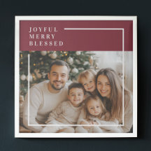 Fröhliche Gesegnete Weihnachtsfamilie Personalisie