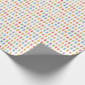 Fröhliche Gesichter Geschenkpapier (Ecke)