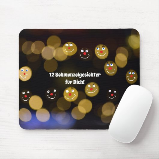 Fröhliche Gesichter Mousepad (Mit Mouse)