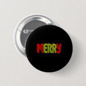 Fröhliche Gestrickte Buchstaben Häkeln Weihnachten Button (Vorne & Hinten)