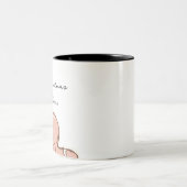 Fröhliche GingerBroad Mann Frohe Weihnachten Zweifarbige Tasse (Mittel)